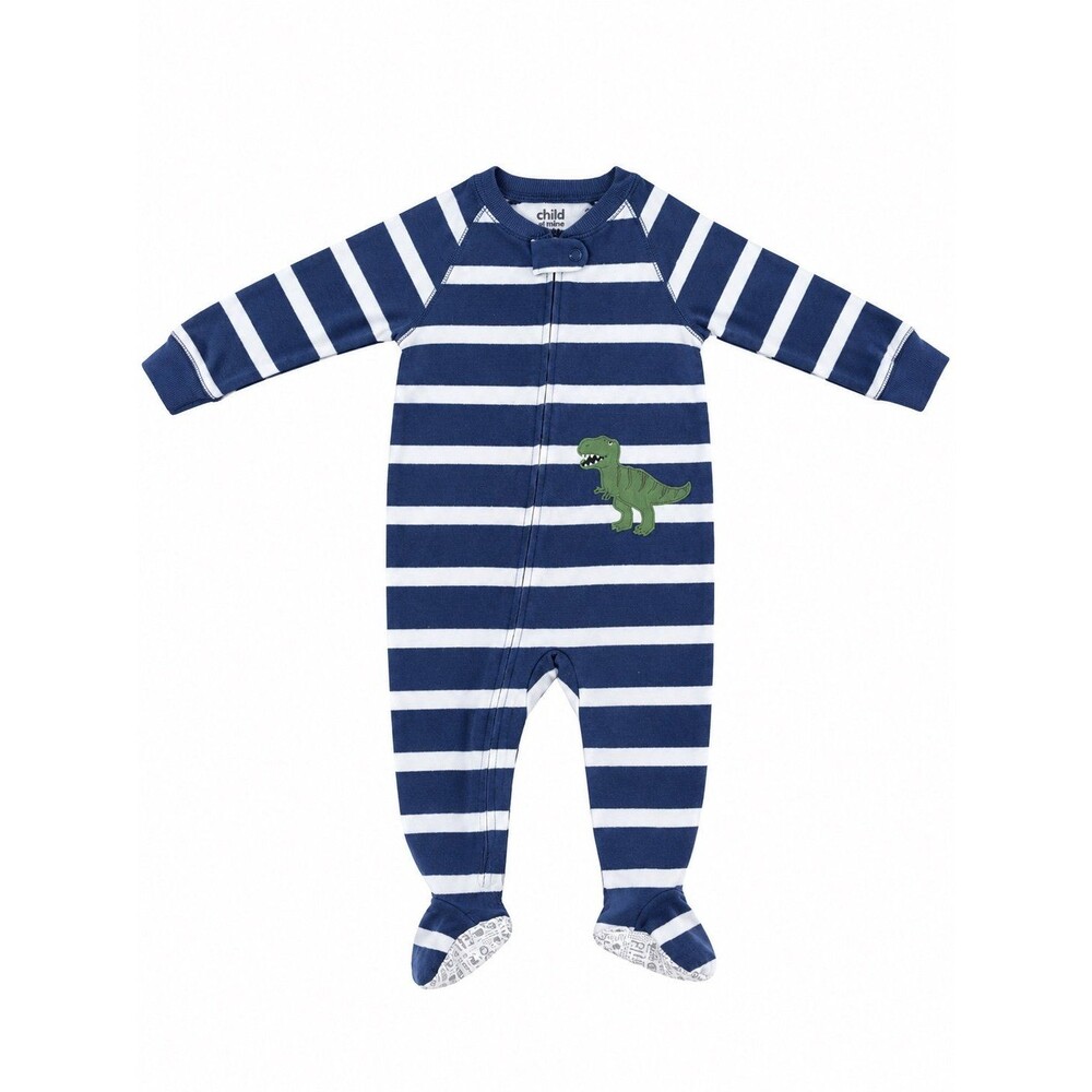 Carter’s Child of Mine Dinosaur Footed Sleeper Pajamas 12M